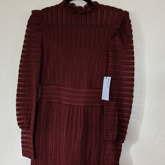 Bailey 44 Allesandra Ruffle Pointelle Dress Sheer - Picture 4 of 14